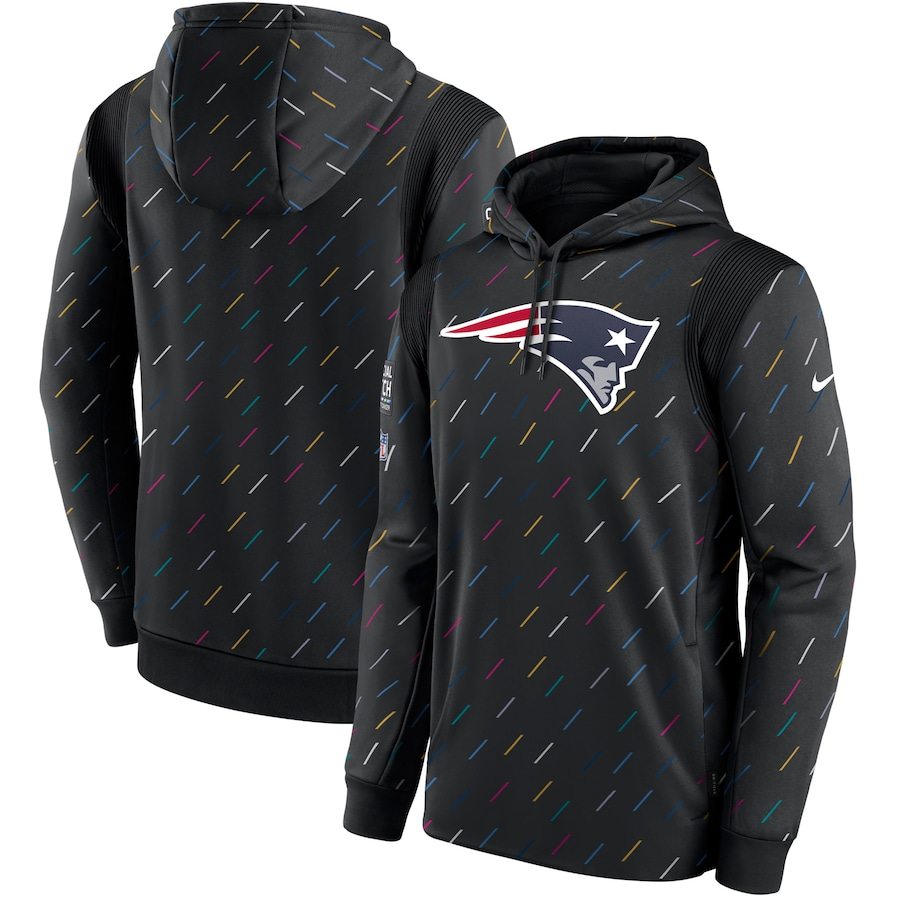 Women NFL New England Patriots 2025 Nike black hoodie